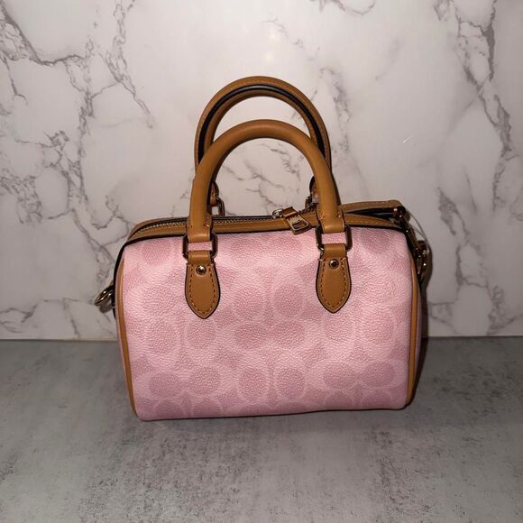 Coach powder pink mini Rowan with charms - Picture 2 of 8